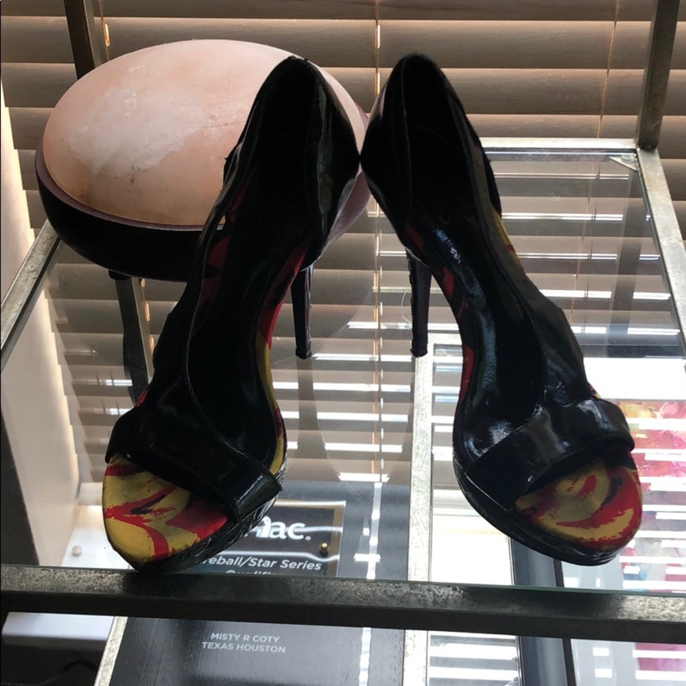 Black Carlos Santana high heels